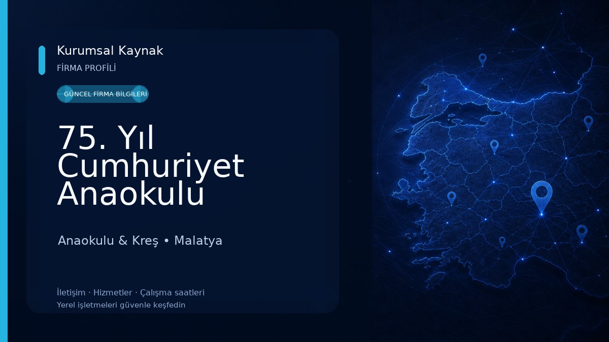 75. Yıl Cumhuriyet Anaokulu Anaokulu & Kreş