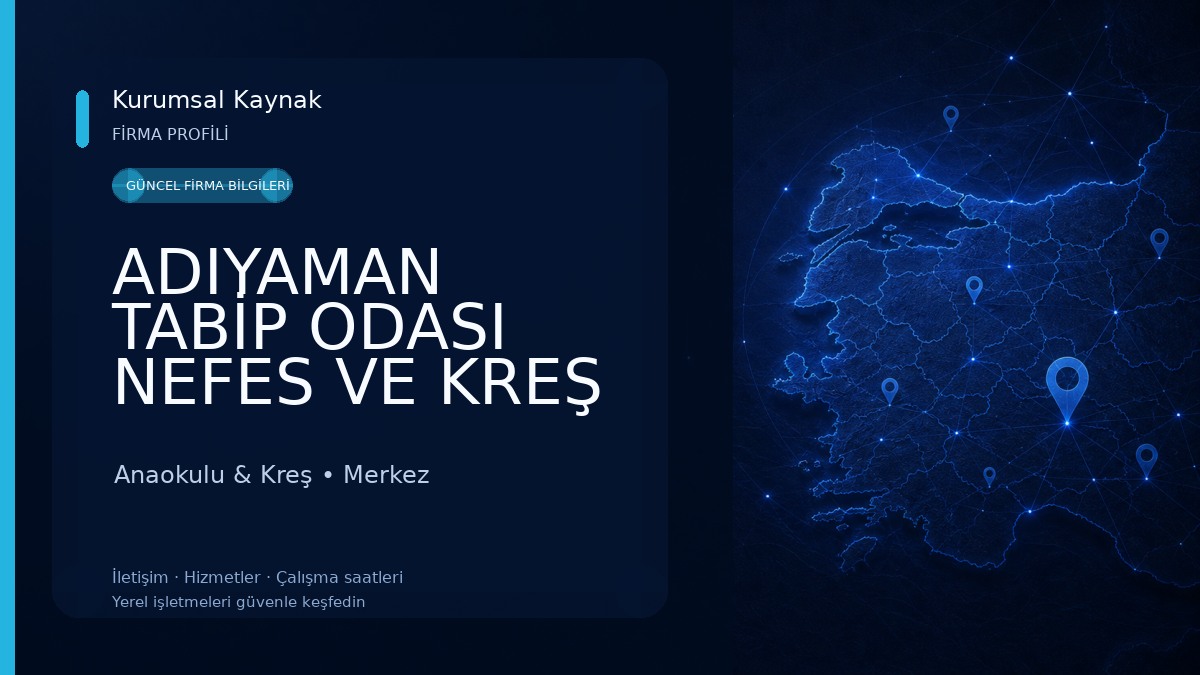 ADIYAMAN TABİP ODASI NEFES VE KREŞ ALANI