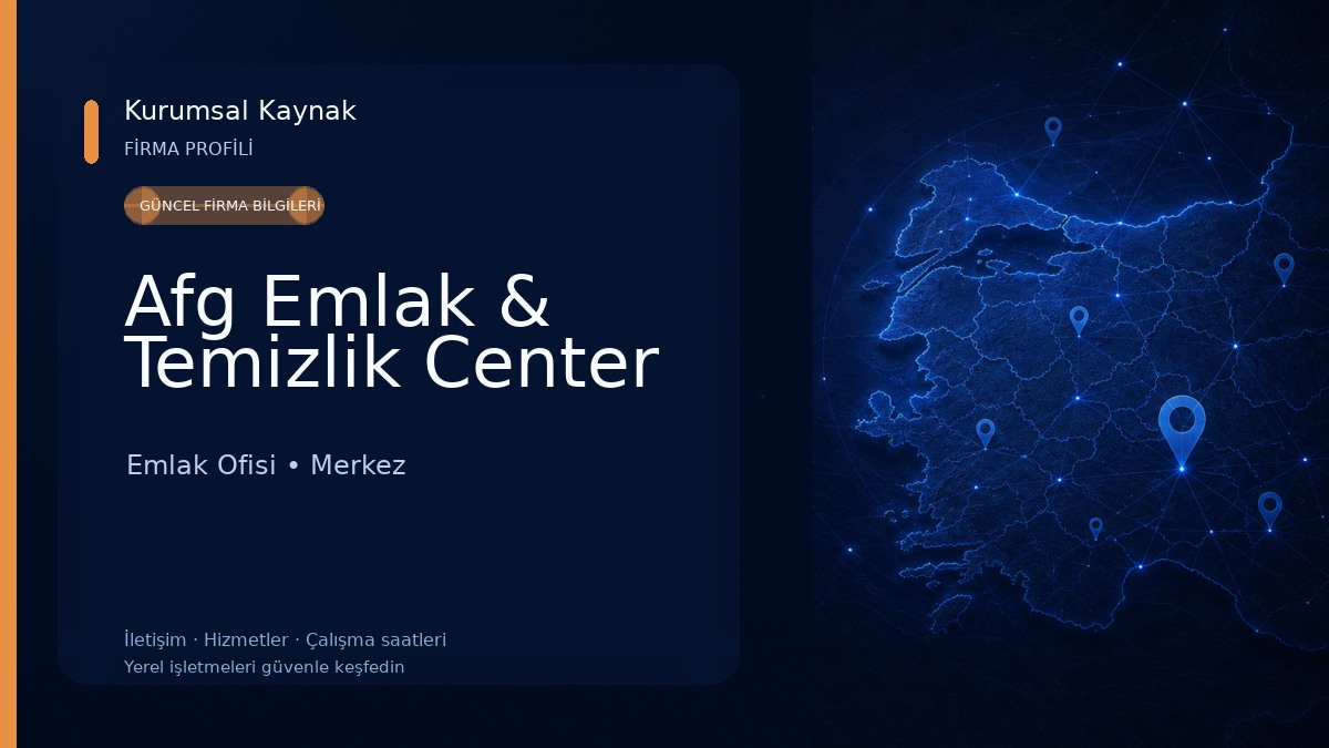 Afg Emlak & Temizlik Center