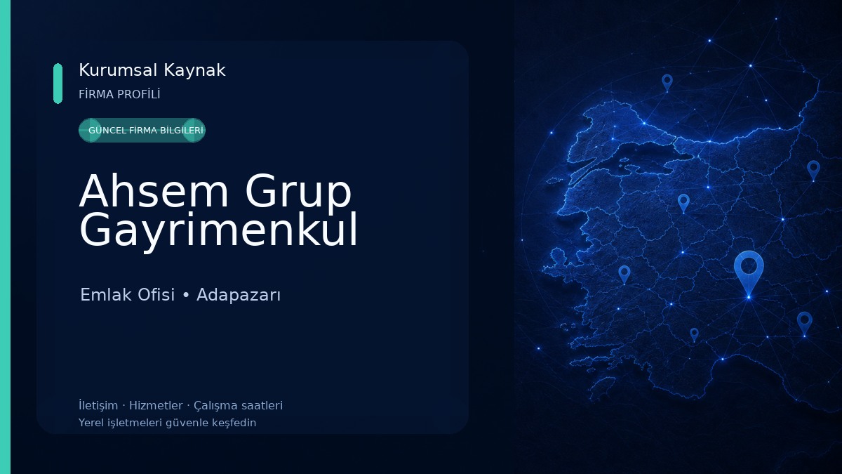 Ahsem Grup Gayrimenkul Emlak Ofisi