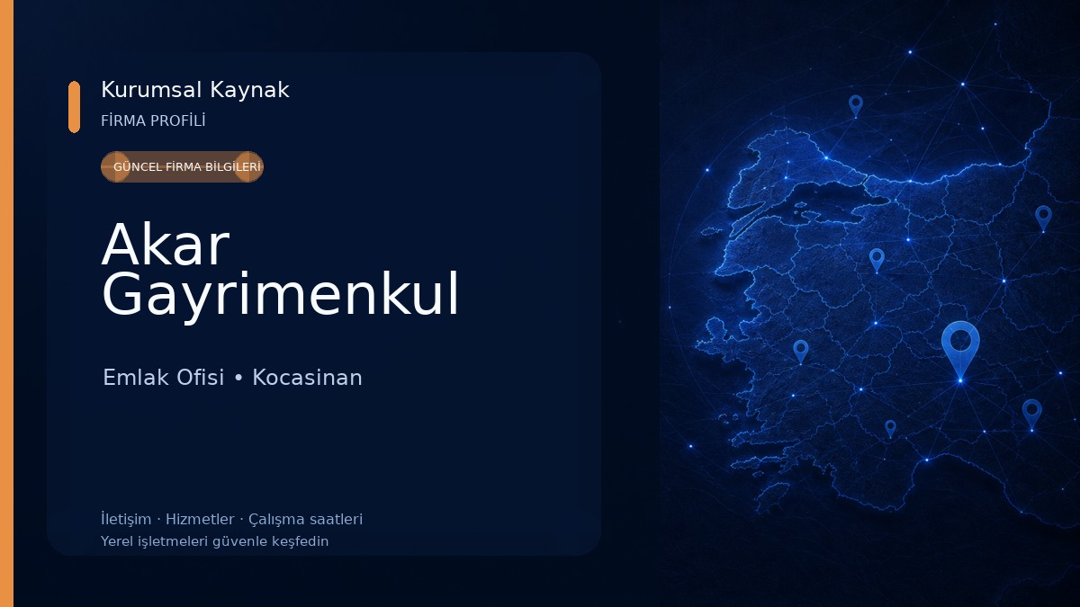 Akar Gayrimenkul Emlak Ofisi