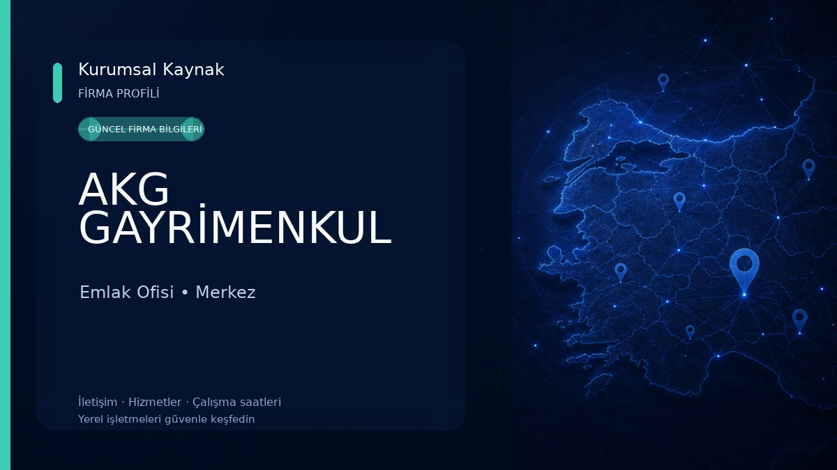 AKG GAYRİMENKUL Emlak Ofisi