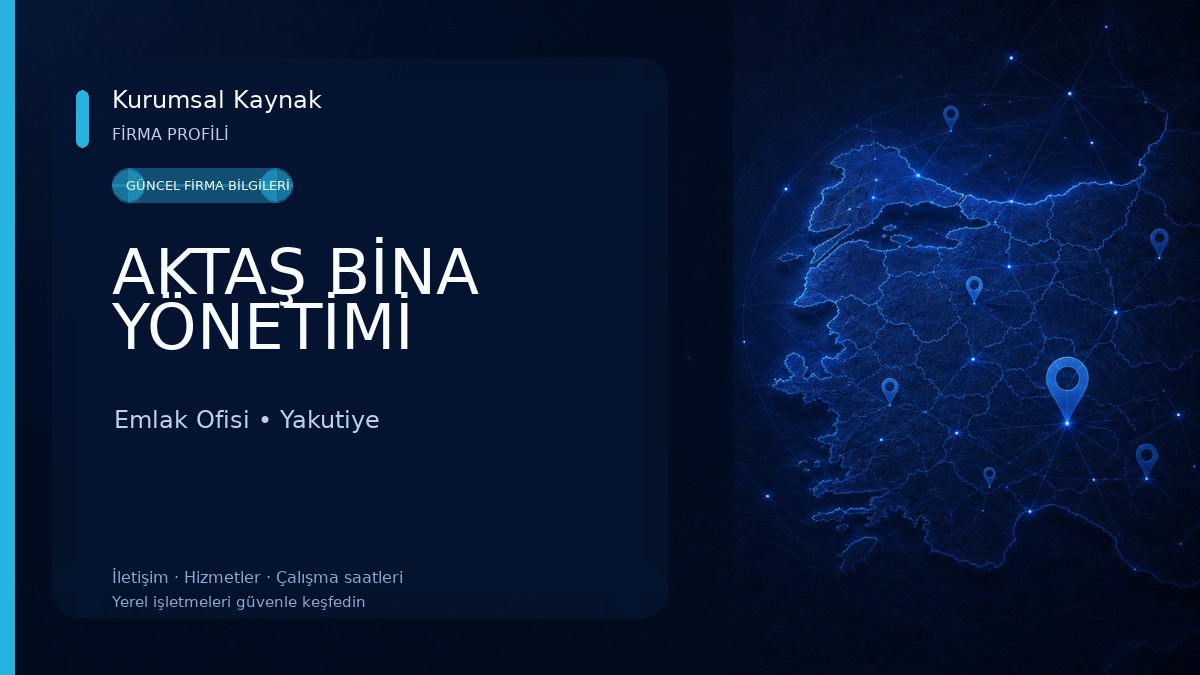 AKTAŞ BİNA YÖNETİMİ Emlak Ofisi