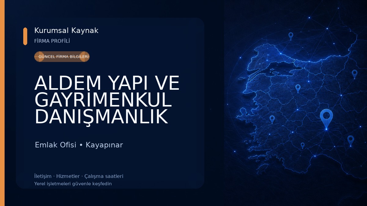 ALDEM YAPI VE GAYRİMENKUL DANIŞMANLIK