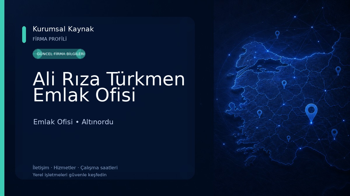 Ali Rıza Türkmen Emlak Ofisi