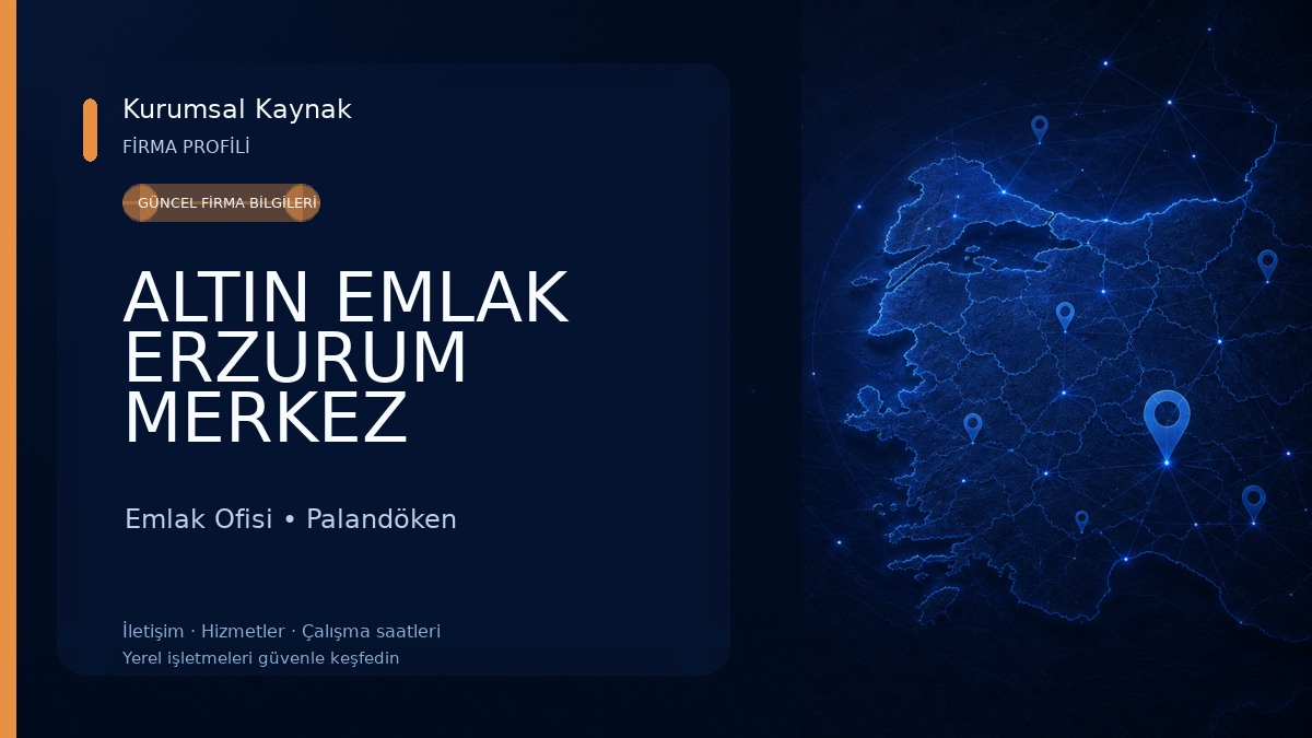 ALTIN EMLAK ERZURUM MERKEZ TEMSİLCİLİĞİ Emlak Ofisi