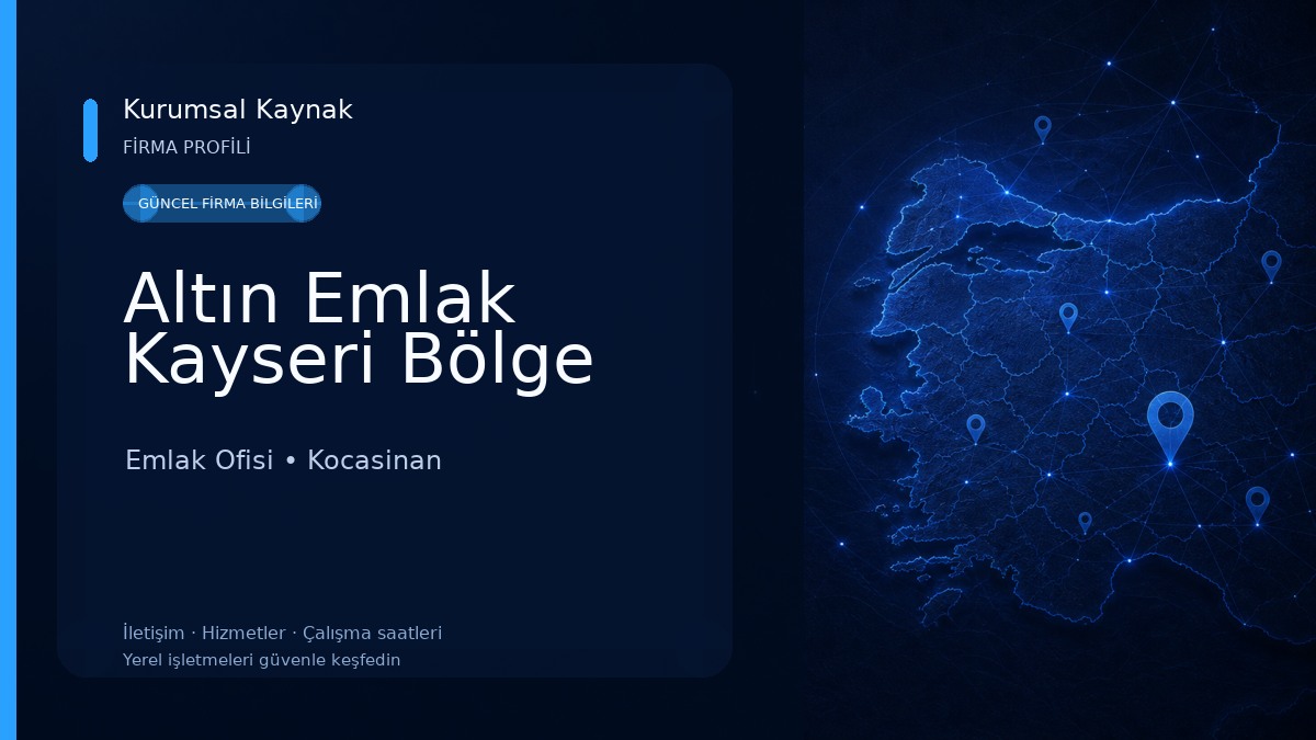 Altın Emlak Kayseri Bölge Emlak Ofisi