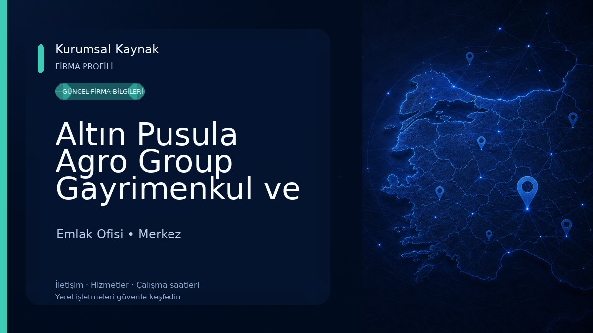 Altın Pusula Agro Group Gayrimenkul ve Yatırım Danışmanlığı