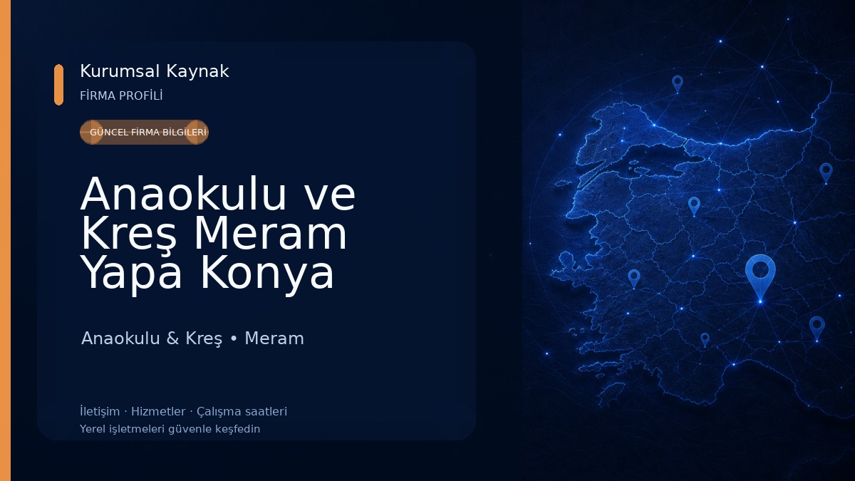 Anaokulu ve Kreş Meram Yapa Konya Anaokulu & Kreş