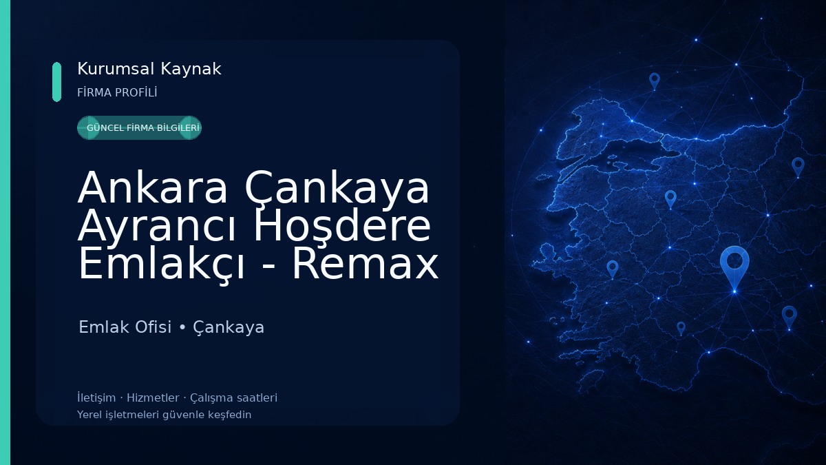 Ankara Çankaya Ayrancı Hoşdere Emlakçı - Remax Gayrimenkul Danışmanı - Ev Sat - Ev Kirala - Zilan Maskan