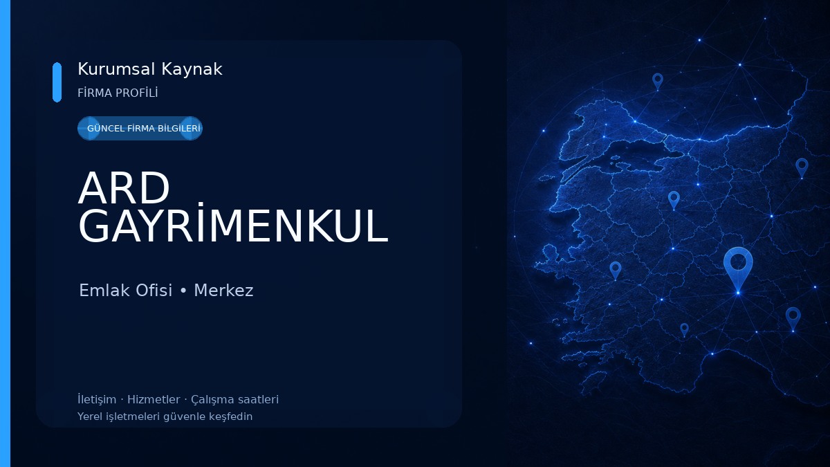 ARD GAYRİMENKUL Emlak Ofisi
