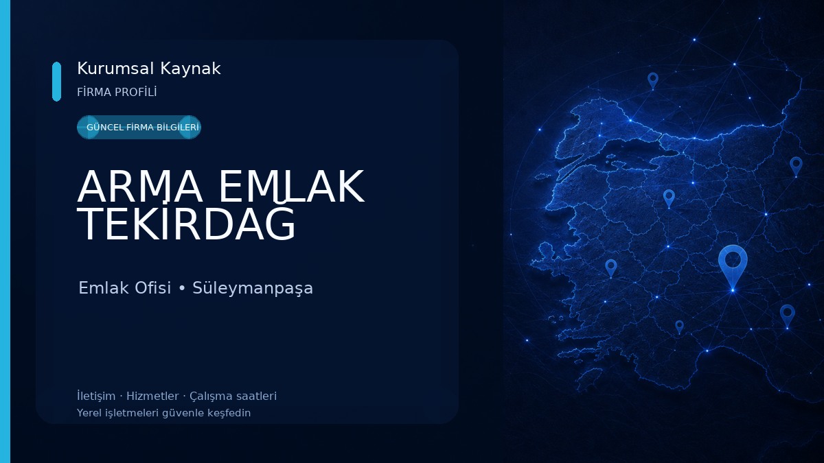 ARMA EMLAK TEKİRDAĞ Emlak Ofisi