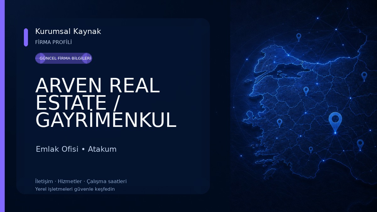 ARVEN REAL ESTATE / GAYRİMENKUL VE YATIRIM DANIŞMANLIĞI