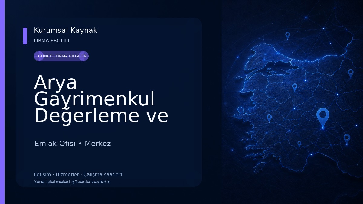 Arya Gayrimenkul Değerleme ve Danışmanlık