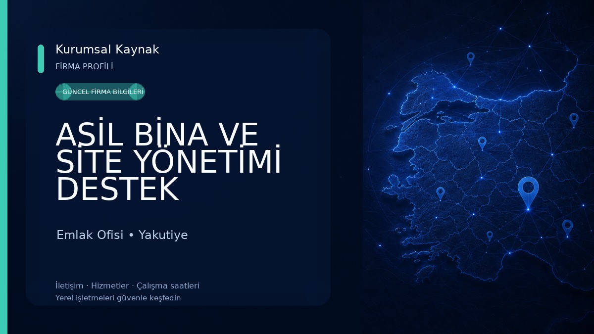 ASİL BİNA VE SİTE YÖNETİMİ DESTEK HİZMETLERİ