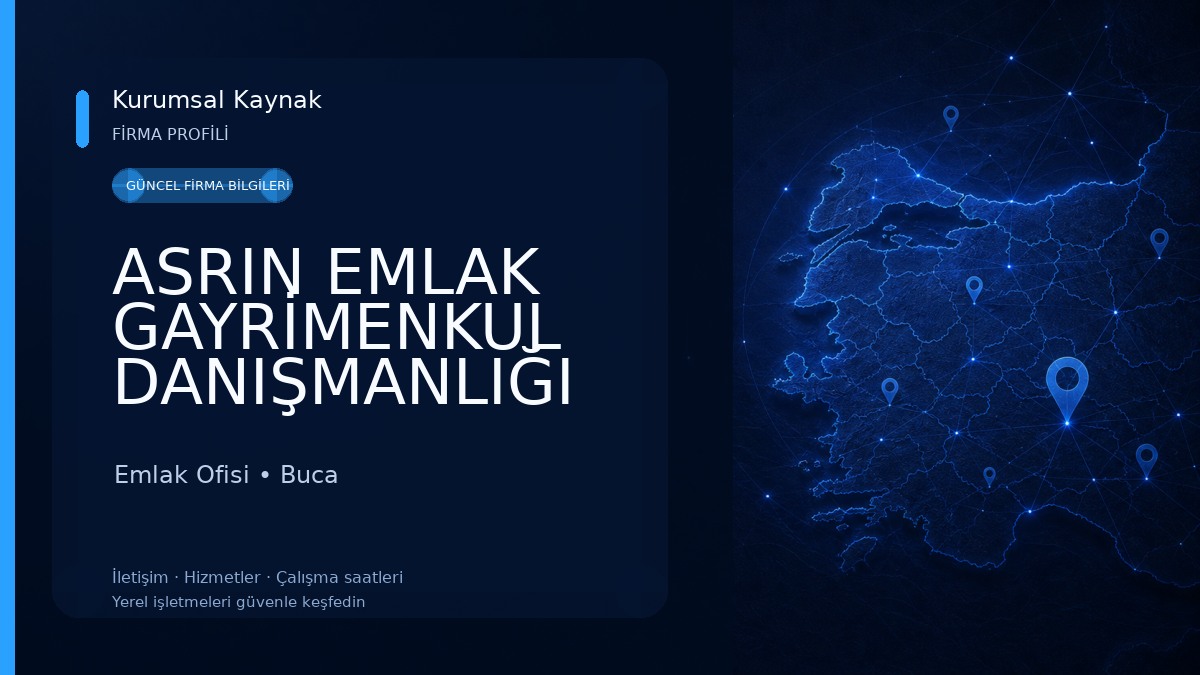 ASRIN EMLAK GAYRİMENKUL DANIŞMANLIĞI Emlak Ofisi