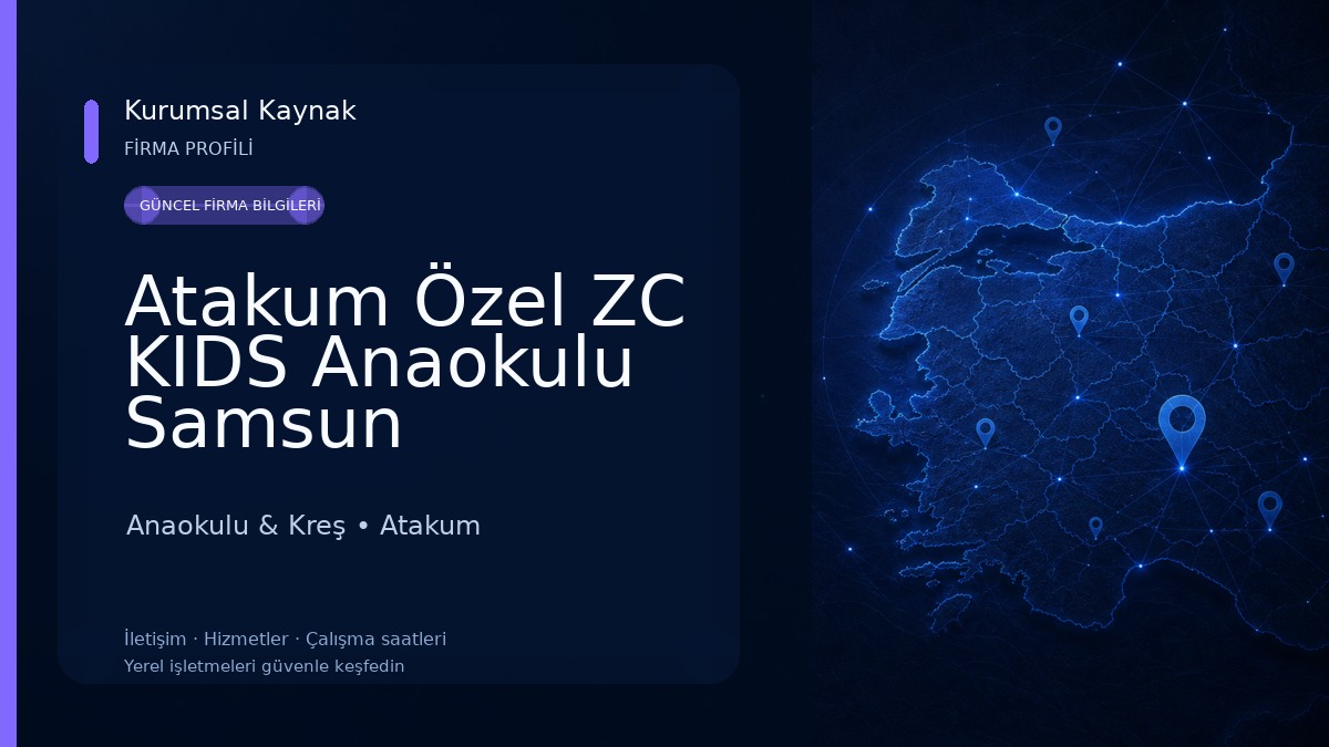 Atakum Özel ZC KIDS Anaokulu Samsun Anaokulu & Kreş