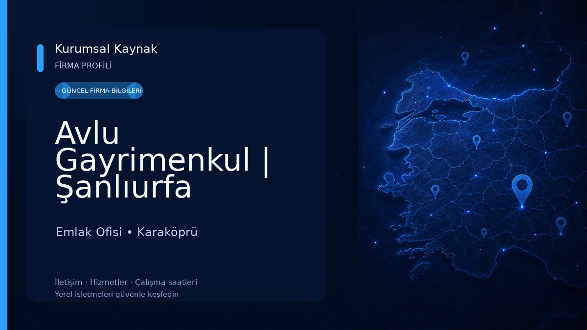 Avlu Gayrimenkul | Şanlıurfa