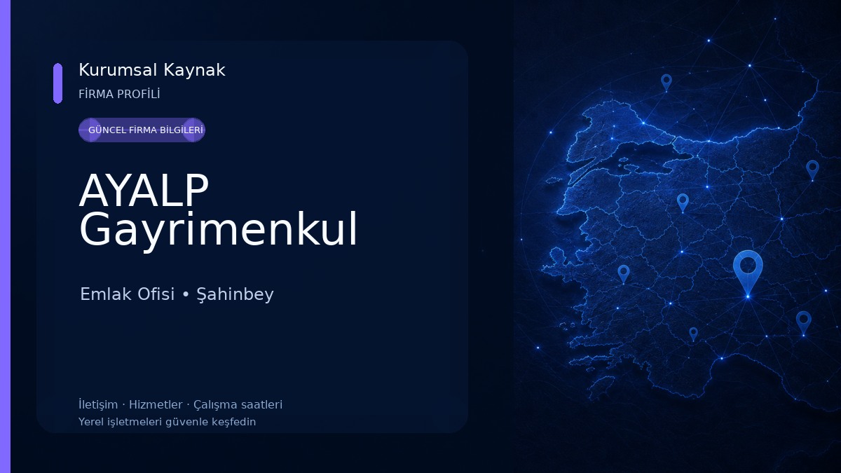 AYALP Gayrimenkul Emlak Ofisi