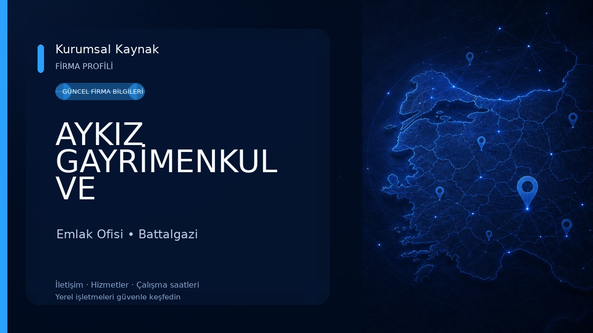 AYKIZ GAYRİMENKUL VE DANIŞMANLIK Emlak Ofisi