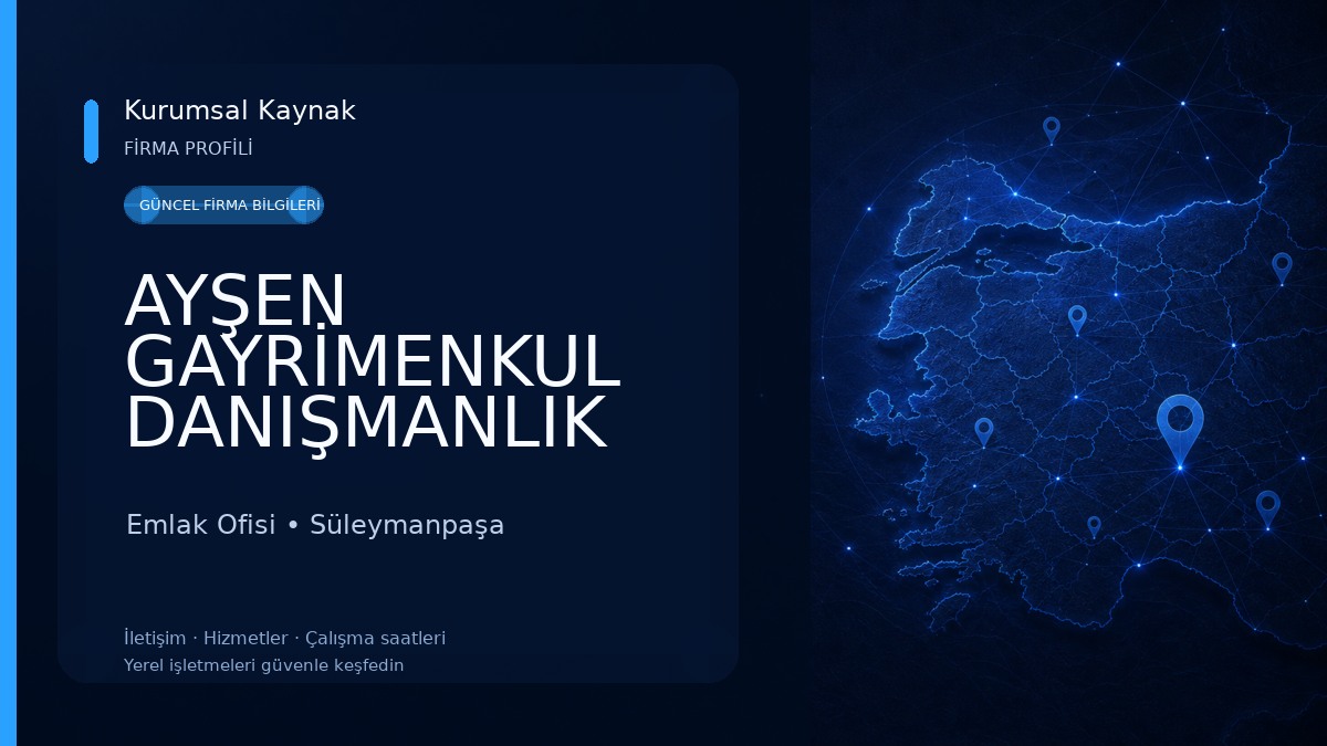 AYŞEN GAYRİMENKUL DANIŞMANLIK Emlak Ofisi