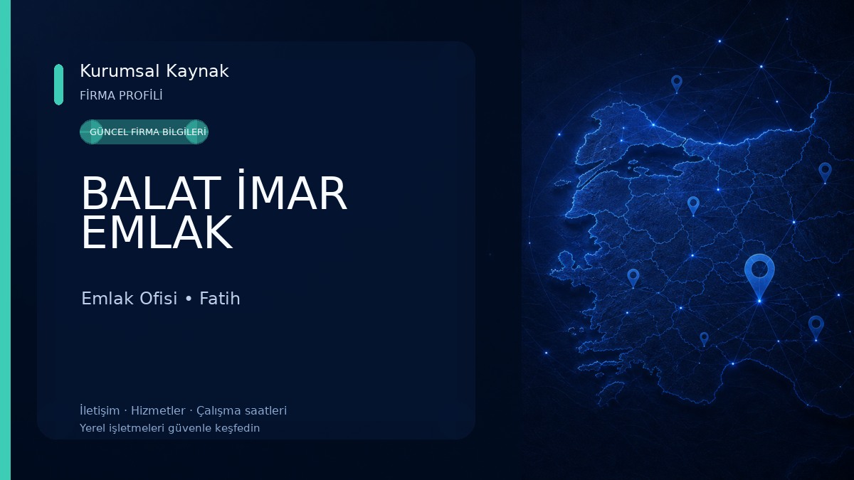 BALAT İMAR EMLAK Emlak Ofisi