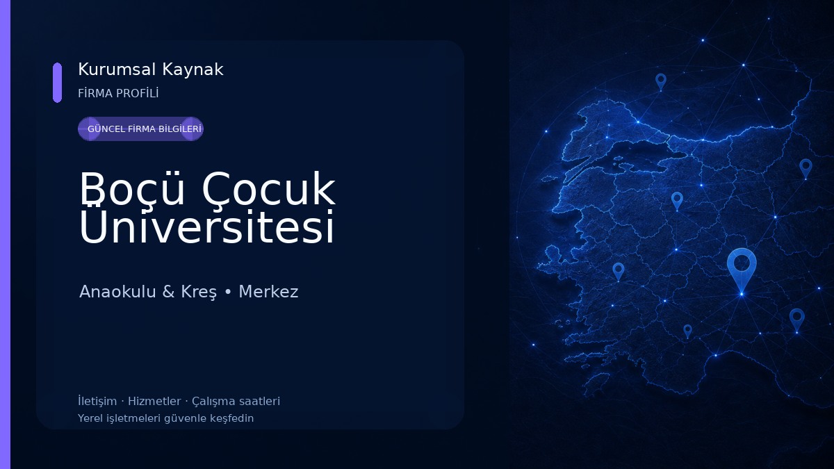 Boçü Çocuk Üniversitesi Anaokulu & Kreş