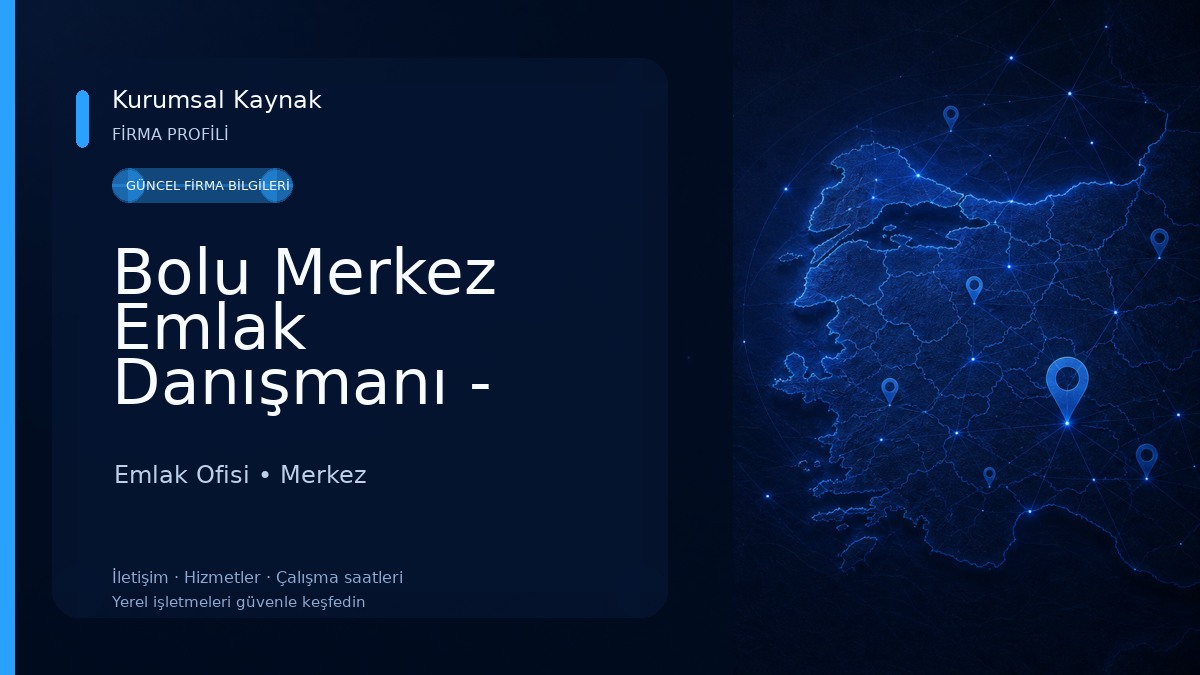 Bolu Merkez Emlak Danışmanı - Erkan CANPOLAT
