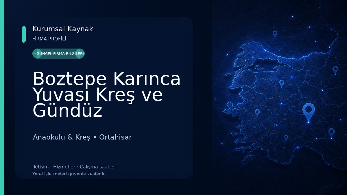 Boztepe Karınca Yuvası Kreş ve Gündüz Bakımevi Anaokulu & Kreş
