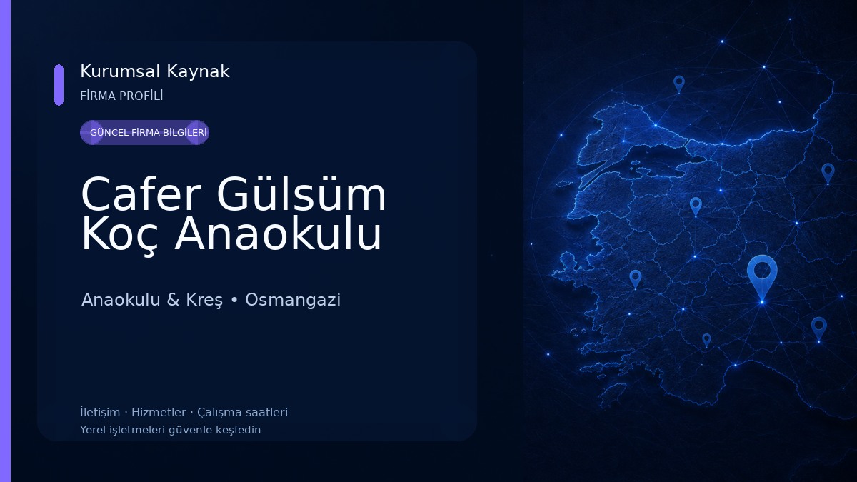 Cafer Gülsüm Koç Anaokulu Anaokulu & Kreş