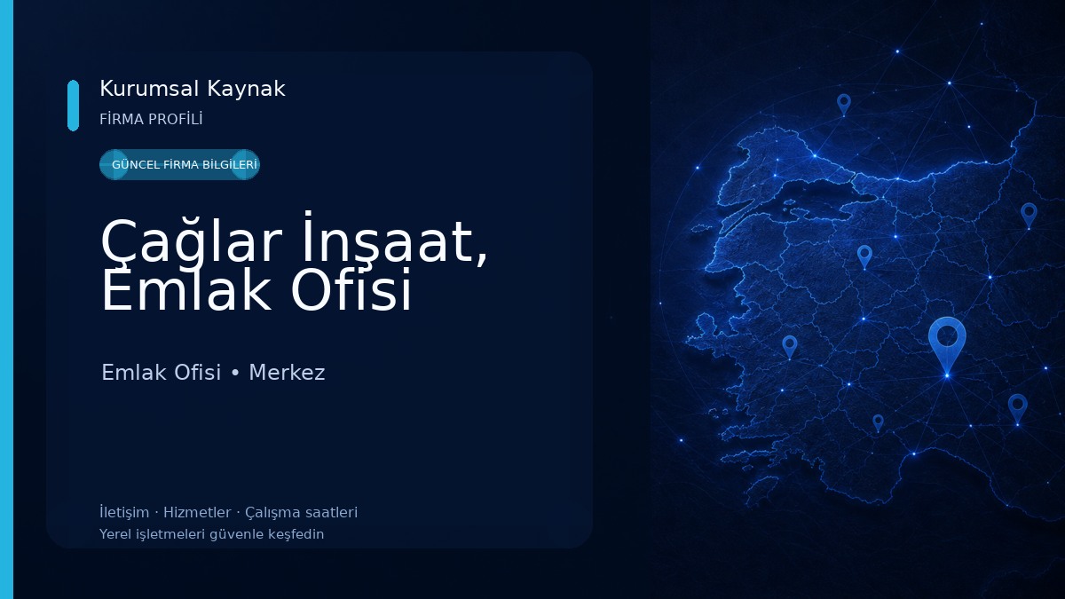 Çağlar İnşaat, Emlak Ofisi
