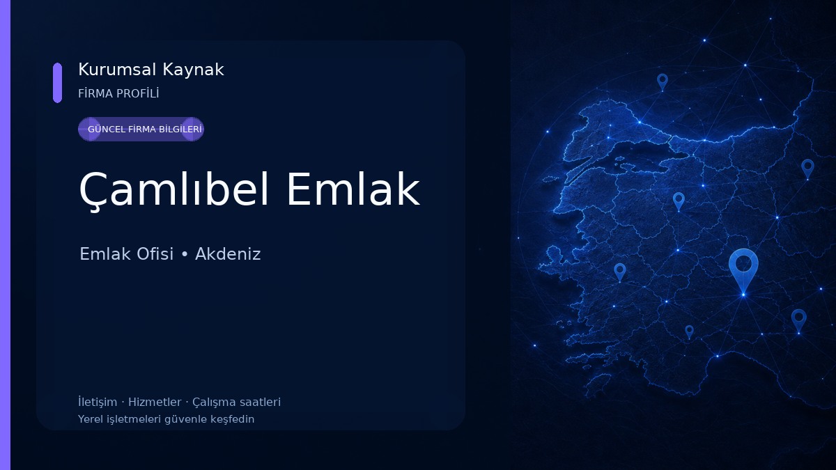 Çamlıbel Emlak Emlak Ofisi