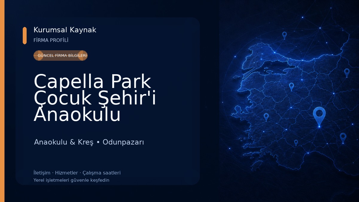 Capella Park Çocuk Şehir'i Anaokulu