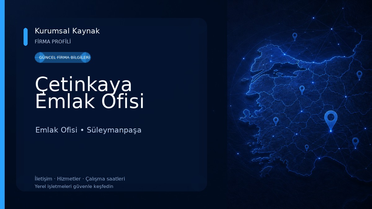 Çetinkaya Emlak Ofisi Emlak Ofisi