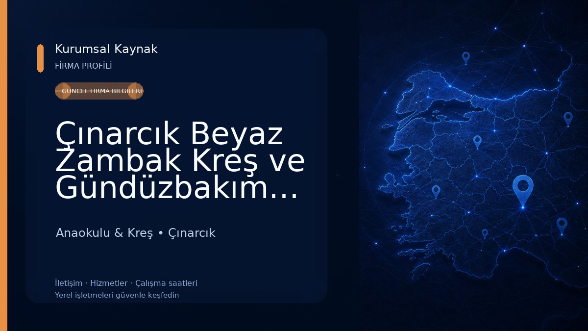 Çınarcık Beyaz Zambak Kreş ve Gündüzbakımevi