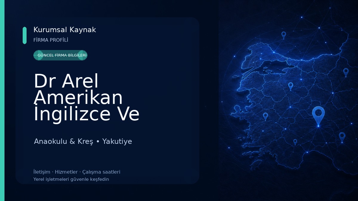 Dr Arel Amerikan İngilizce Ve Montessori Kreş Anaokulu & Kreş