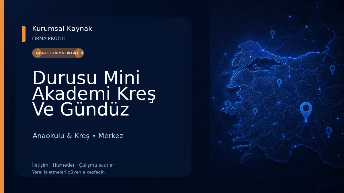 Durusu Mini Akademi Kreş Ve Gündüz Bakim Evi Anaokulu & Kreş