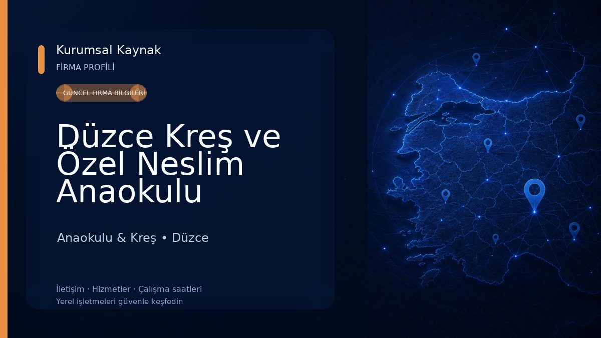Düzce Kreş ve Özel Neslim Anaokulu Anaokulu & Kreş