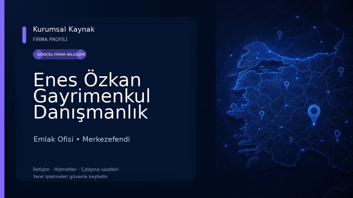 Enes Özkan Gayrimenkul Danışmanlık