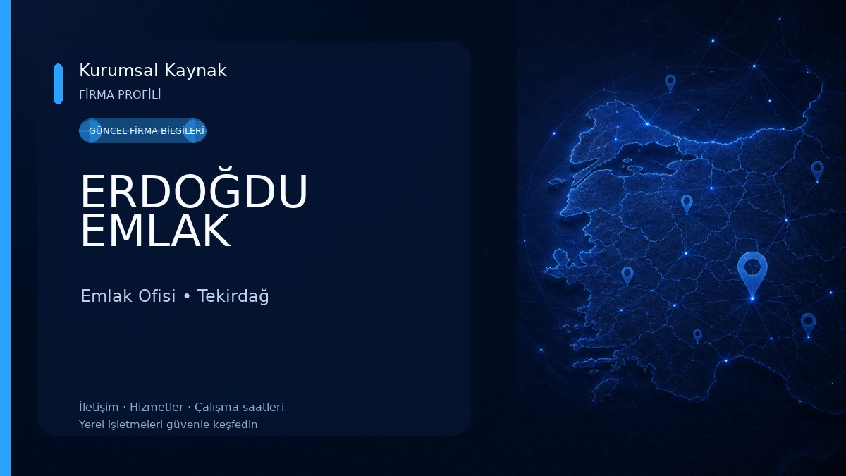 ERDOĞDU EMLAK Emlak Ofisi