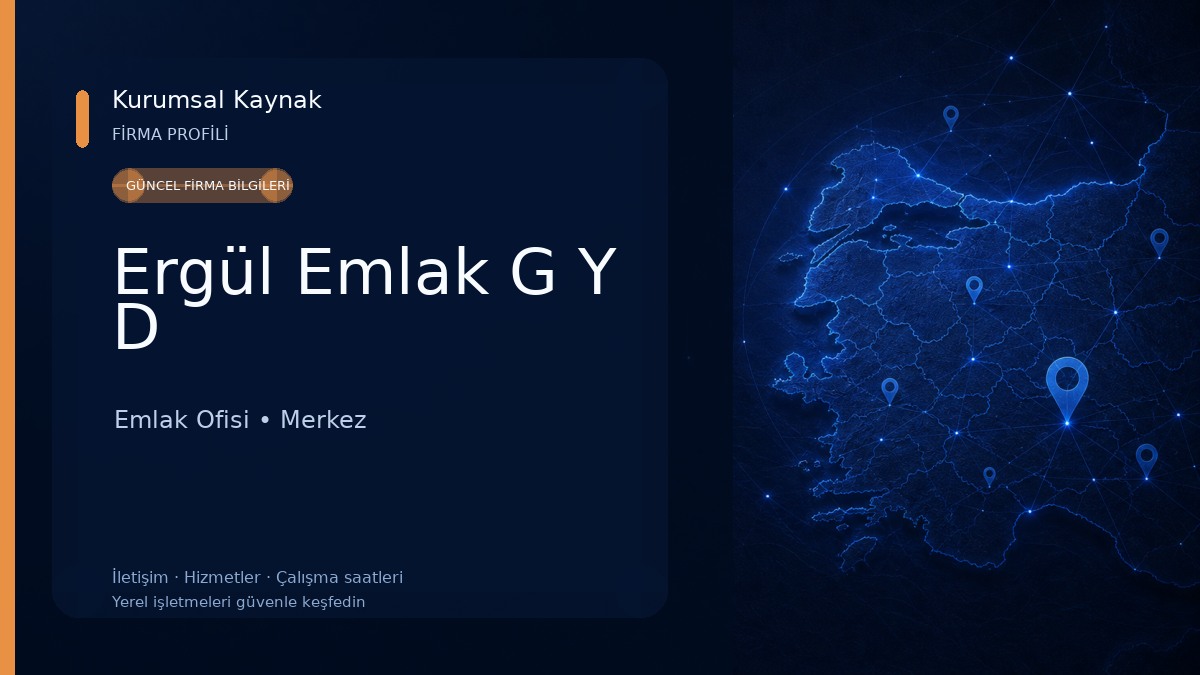 Ergül Emlak G Y D Emlak Ofisi