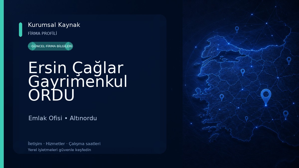 Ersin Çağlar Gayrimenkul ORDU