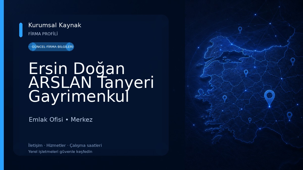 Ersin Doğan ARSLAN Tanyeri Gayrimenkul (Çanakkake Merkez)Gayrimenkul Danışmanı
