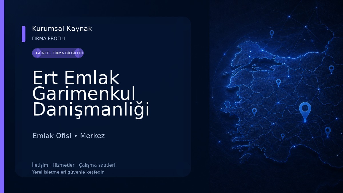 Ert Emlak Garimenkul Danişmanliği