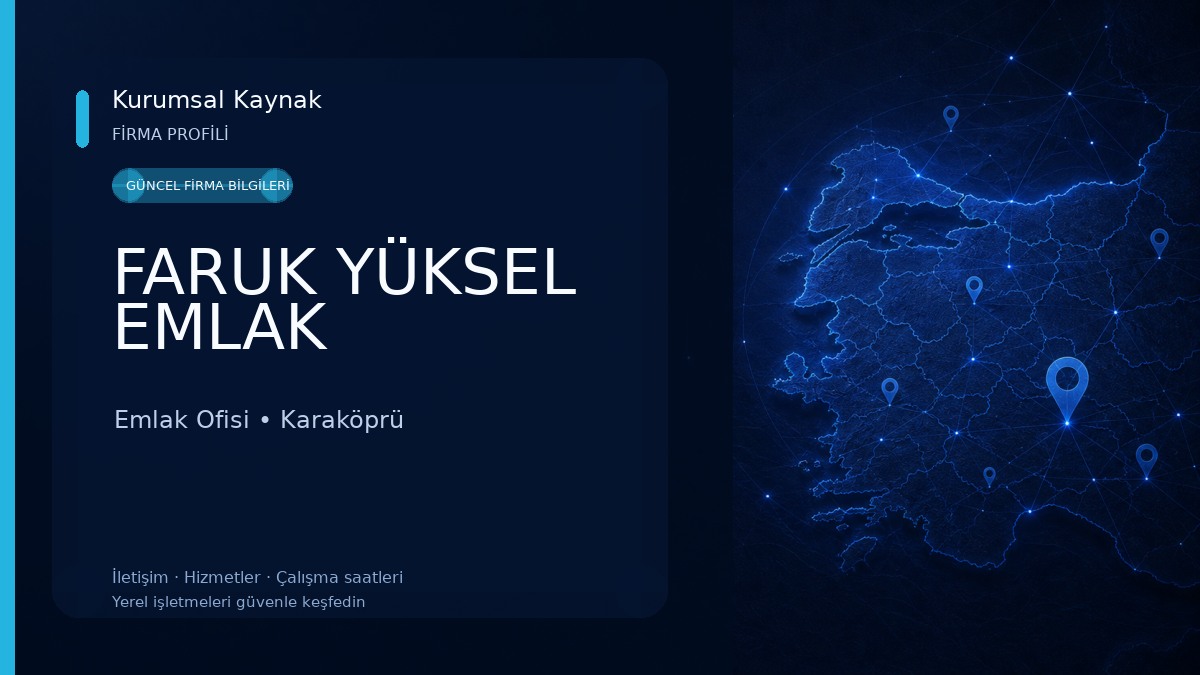 FARUK YÜKSEL EMLAK Emlak Ofisi
