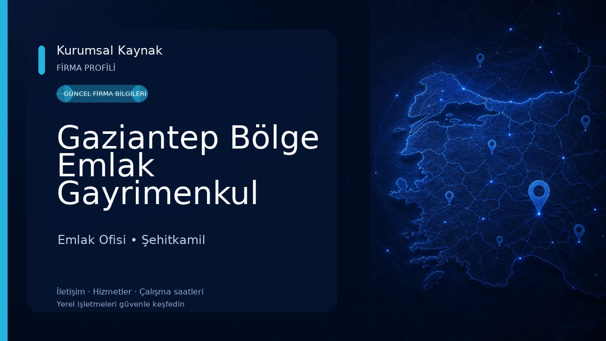 Gaziantep Bölge Emlak Gayrimenkul