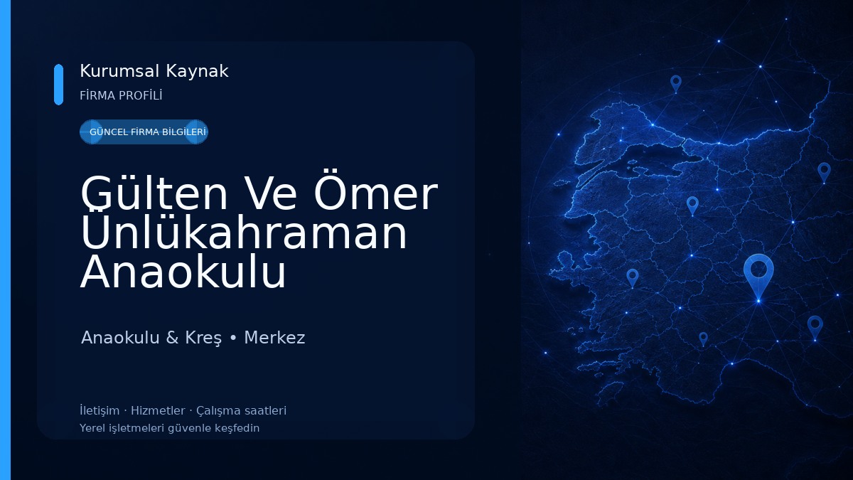 Gülten Ve Ömer Ünlükahraman Anaokulu Anaokulu & Kreş