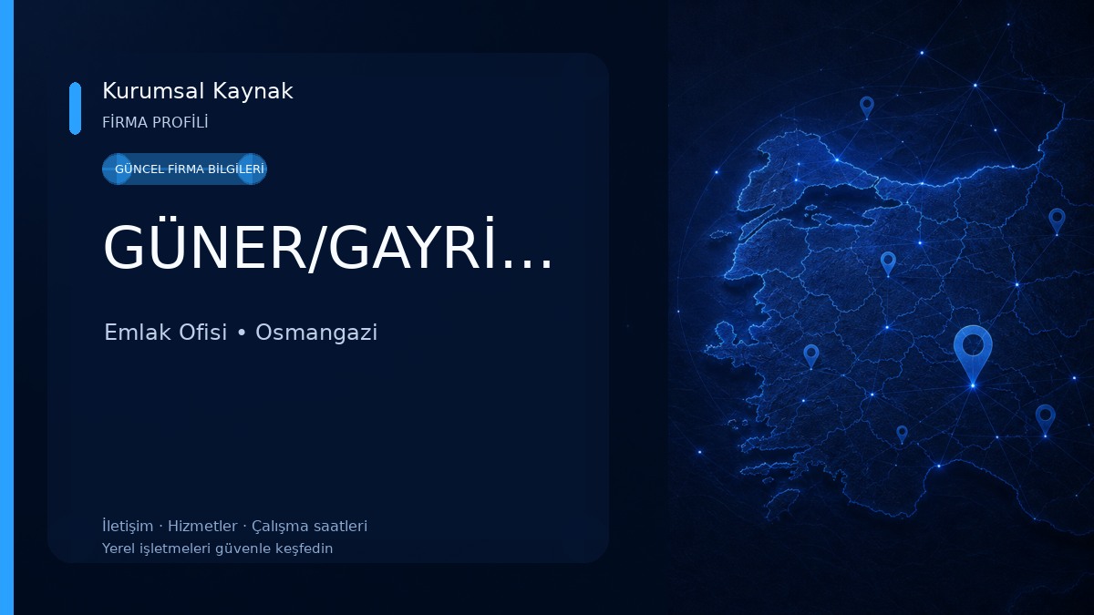 GÜNER/GAYRİMENKUL/ALIM/SATIM/KİRALAMA/ Emlak Ofisi
