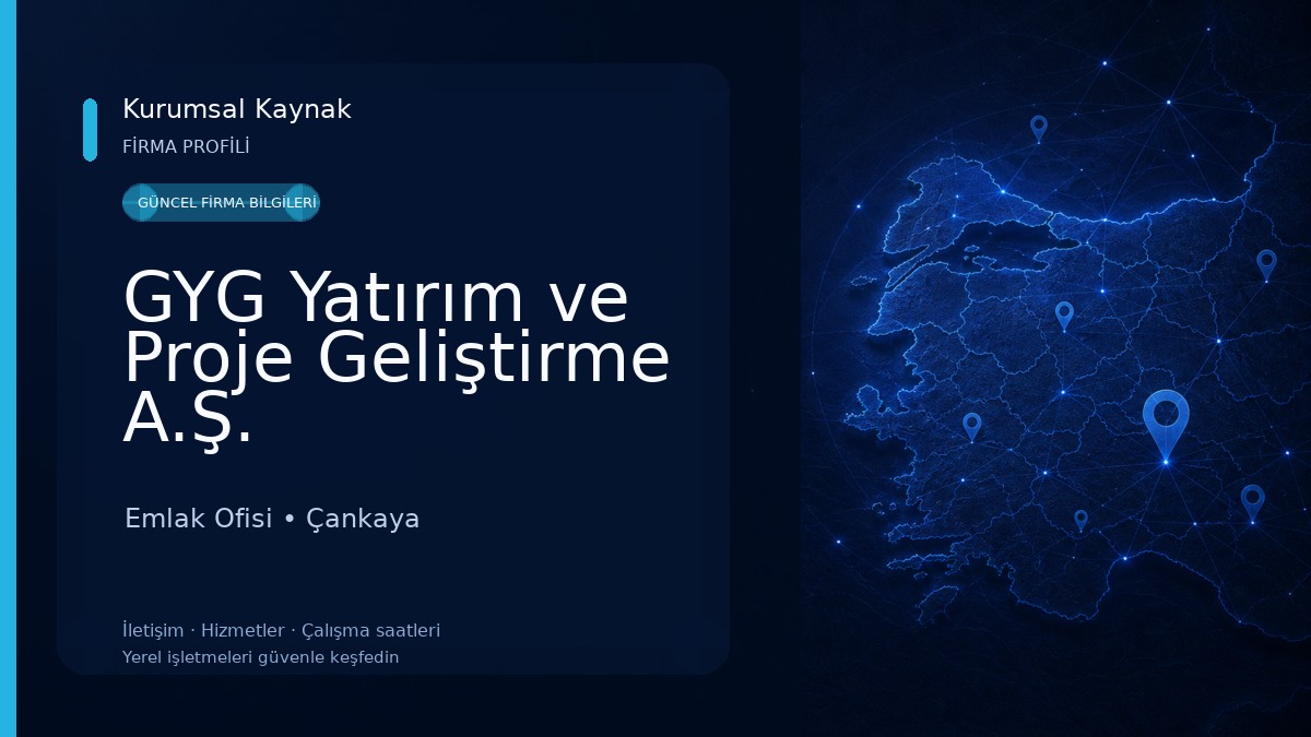 GYG Yatırım ve Proje Geliştirme A.Ş. Emlak Ofisi