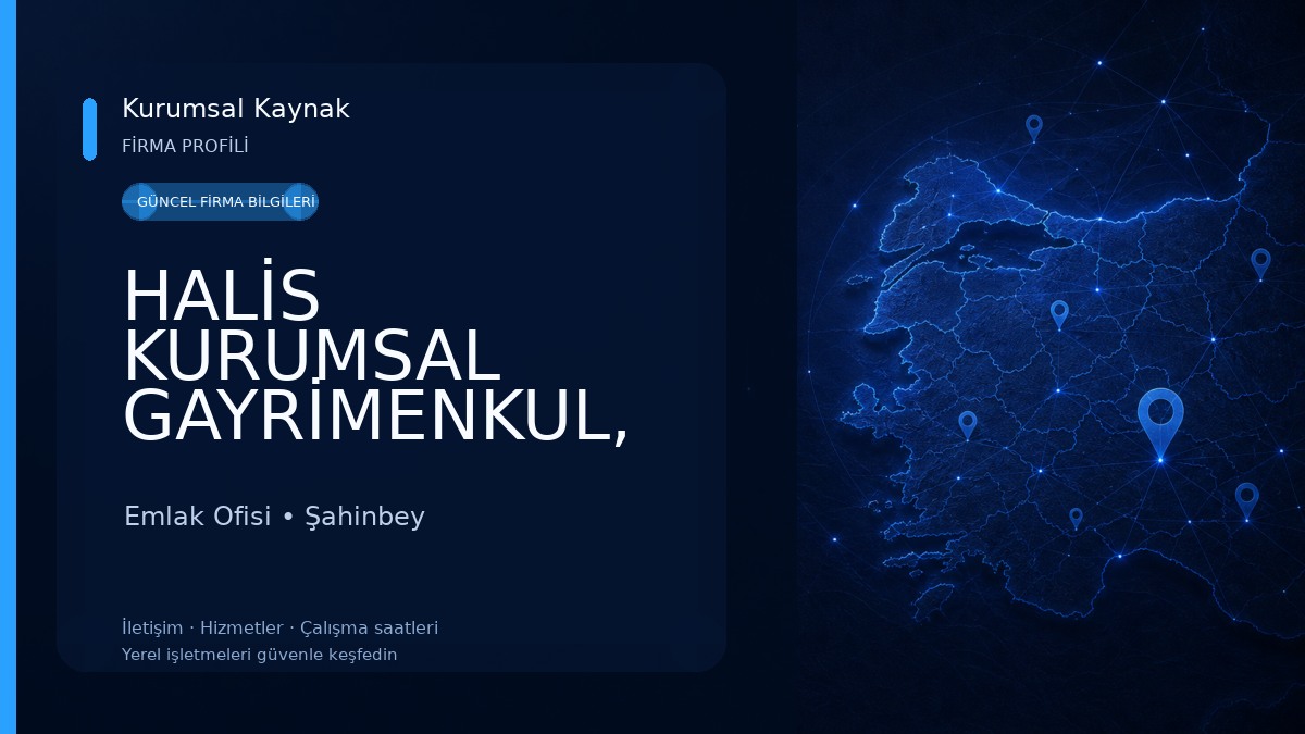 HALİS KURUMSAL GAYRİMENKUL, OTOMOTİV VE SİGORTA DANIŞMANLIK HİZMETLERİ Emlak Ofisi